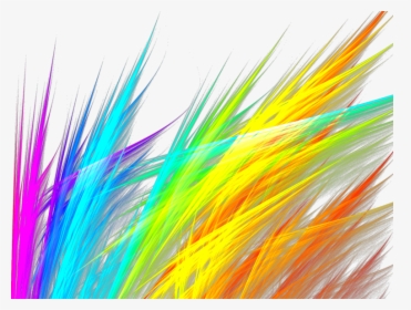 Rainbow Grass Fractal By Debzb - Rainbow Grass Transparent, HD Png Download, Free Download