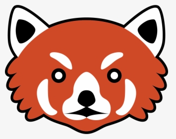 Panda Clipart Red Panda - Red Panda Head Shape, HD Png Download, Free Download
