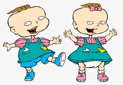 Phil And Lil Deville Rugrats - Phil Y Lily Rugrats, HD Png Download, Free Download