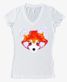 Red Panda Serenity Women"s V-neck - Red Fox, HD Png Download, Free Download
