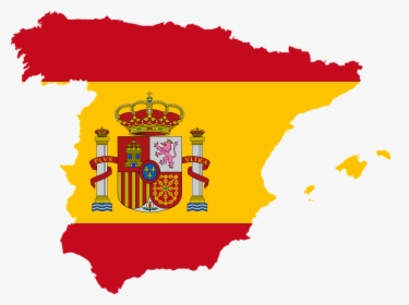 Spain Flag Map Clipart, HD Png Download, Free Download