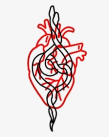 #tattoo #tattoos #heart #grunge #red #redgrunge #aesthetic - Aesthetic Png Tattoos, Transparent Png, Free Download