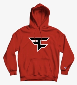 Youth Faze Clan 2019 Logo Hoodie Red - Red Marvel Logo Hoodie, HD Png Download, Free Download