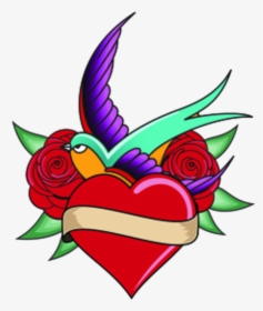 #swallow #hearts #heart #tattoos #tattoo, HD Png Download, Free Download