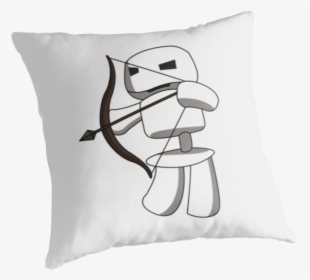 Minecraft Skeleton Archer - Cushion, HD Png Download, Free Download