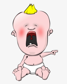 Crying Baby Svg Clip Arts - Crying Baby Cartoon, HD Png Download, Free Download