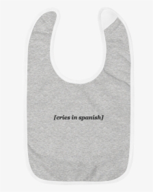 Cries In Spanish Embroidered Baby Bib"  Class="lazyload - Bib, HD Png Download, Free Download