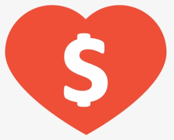 Transparent Dollar Sign Icon Png - Heart, Png Download, Free Download