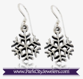 Sterling Silver Dangle Snowflake Earrings - Rose Gold Rings With Aquamarine Stones, HD Png Download, Free Download