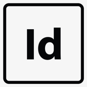 Adobe Indesign Icon - Indesign Logo Png Black And White, Transparent Png, Free Download
