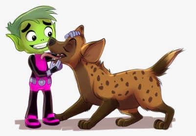Beast Boy And The Character Belongs To Frozenspots - Cartoon, HD Png Download, Free Download