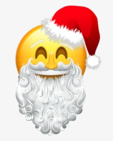 #santa #christmas #emoji #love #santahat ❄christmas - Santa Claus Beard Transparent, HD Png Download, Free Download