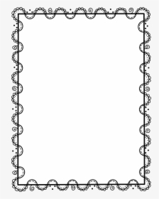 Transparent Page Border Png - Black And White Page Borders, Png Download, Free Download