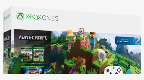 Xbox One S 1tb Minecraft Aquatic, HD Png Download, Free Download