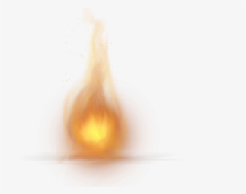 Single Little Fire Flame Png Image - Transparent Candle Flame Png, Png Download, Free Download