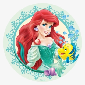 24 Disney Princess The Little Mermaid - Ariel Cake Toppers, HD Png Download, Free Download