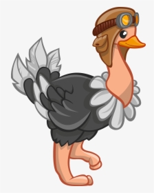 Free To Use & Public Domain Ostrich Clip Art - Ostrich Cartoon Png, Transparent Png, Free Download