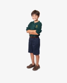 Uniform Dress Code - Standing Boy At School, HD Png Download, Free Download