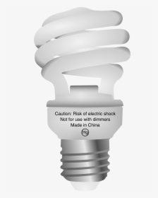 Compact Fluorescent Light Bulb Clip Arts - Fluorescent Light Bulb Png, Transparent Png, Free Download