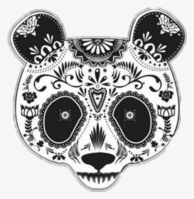 Transparent Girly Skull Png - Mandalas De Oso Panda, Png Download, Free Download