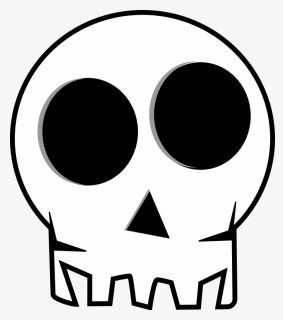 Skull, Death"s Head, Death, Bones, Funny, Dead, Head - Skull Halloween Clipart, HD Png Download, Free Download