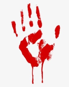 Bloody Handprint - Blood Hand Print Png, Transparent Png, Free Download