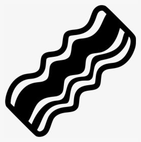 Png File Svg Bacon Clipart Black And White - Bacon Vector, Transparent Png, Free Download