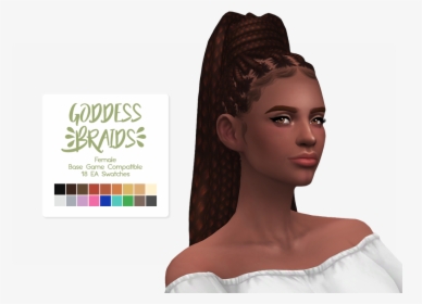 Clip Art Kylie Jenner Sims - Sims 4 Maxis Match Baby Hair, HD Png Download, Free Download
