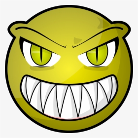 Art,symbol,fictional Character - Scary Monster Cartoon Face, HD Png Download, Free Download