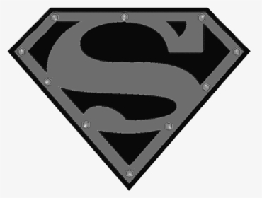 Superman Logo Black And White Png - Superman Logo Red And Black, Transparent Png, Free Download