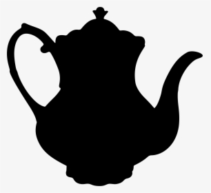 Teapot Teacup Silhouette - Tea Pot Silhouette Png, Transparent Png, Free Download