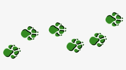 Cub Pack - - Green Paw Print Border, HD Png Download, Free Download
