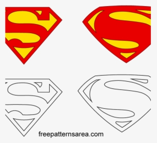 Superman Symbol Outline Superman Symbol Logo Vectors - Superman Svg File Free, HD Png Download, Free Download