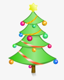 Christmas Tree Clipart Free Holiday Graphics - Clipart Simple Christmas Tree, HD Png Download, Free Download