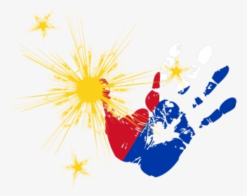 Kid Handprint Transparent , Png Download - Philippine Hand Sign Png, Png Download, Free Download
