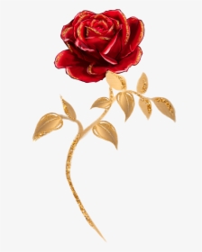 Beauty Single Rose - Beauty And The Beast Single Rose, HD Png Download, Free Download