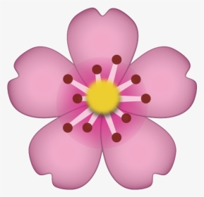 Pink Flower Emoji Png, Transparent Png, Free Download