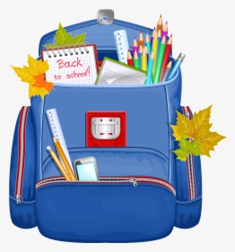 Transparent School Boy Png - Transparent Background Backpack Clipart, Png Download, Free Download