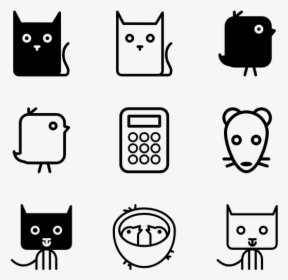 Png Library Download Girly Svg Black - Transparent Background Cute Icons, Png Download, Free Download