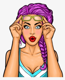 Popart Girl Transparent Png - Woman Pop Art Png, Png Download, Free Download