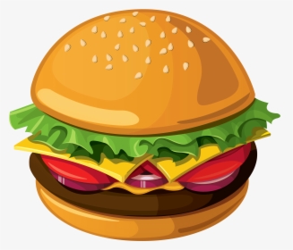Hamburger Picture - Transparent Transparent Background Burger Clipart, HD Png Download, Free Download