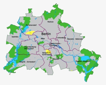 Berlin Map - Aeropuertos Berlin, HD Png Download, Free Download