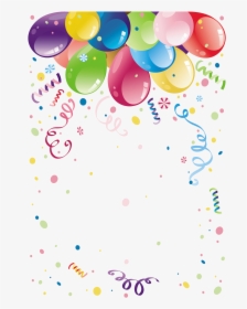 Transparent Balloons And Confetti Clipart - Birthday Wishes Health, HD Png Download, Free Download