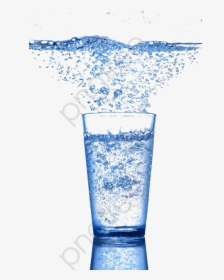 Blue Water Glass Bubble - Glass Transparent Background Water, HD Png Download, Free Download