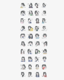 Japanese School Girls Sticker - Милые Картинки Для Срисовки Панды, HD Png Download, Free Download