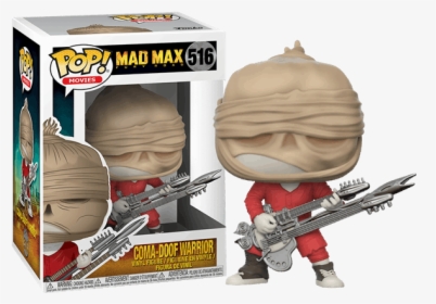Coma-doof Unmasked With Flames Exclusive Pop Vinyl - Coma Doof Warrior Funko, HD Png Download, Free Download