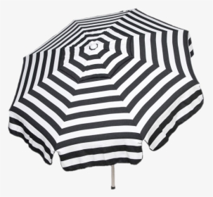 Parasol Black And White - Striped Beach Umbrella, HD Png Download, Free Download