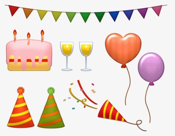 Artículos De Cumpleaños, Pastel, Globos, Celebración - Happy Birthday Red Mustang, HD Png Download, Free Download