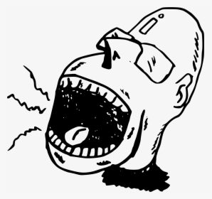 Cartoon Man Screaming Png, Transparent Png, Free Download