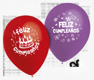 Globos Feliz Cumpleaños - Graphic Design, HD Png Download, Free Download